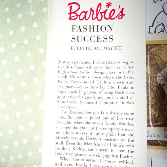 Vintage 1962 Hardback Barbies Fashion Success Book - Picture 6 of 10